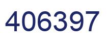 Number 406397 blue image