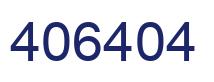 Number 406404 blue image