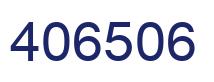 Number 406506 blue image