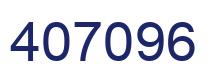 Number 407096 blue image
