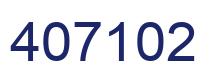 Number 407102 blue image