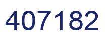 Number 407182 blue image