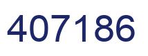 Number 407186 blue image
