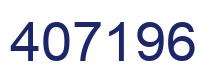 Number 407196 blue image