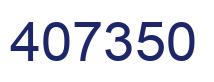 Number 407350 blue image