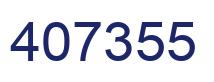 Number 407355 blue image