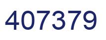 Number 407379 blue image