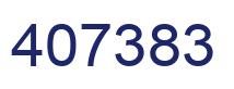 Number 407383 blue image