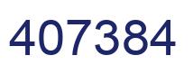 Number 407384 blue image