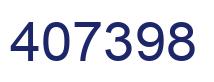 Number 407398 blue image