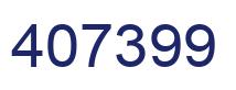 Number 407399 blue image
