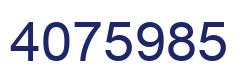 Number 4075985 blue image