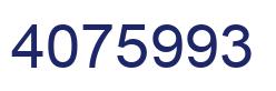 Number 4075993 blue image