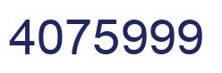 Number 4075999 blue image