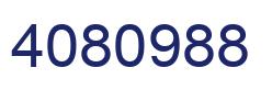 Number 4080988 blue image