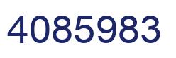 Número 4085983 imagen azul