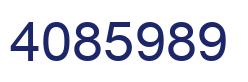 Número 4085989 imagen azul