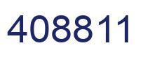 Number 408811 blue image
