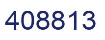 Number 408813 blue image