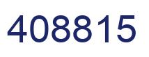 Number 408815 blue image