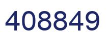 Number 408849 blue image