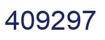 Number 409297 blue image