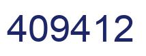 Number 409412 blue image