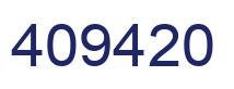 Number 409420 blue image