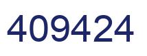Number 409424 blue image