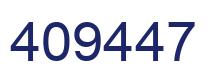 Number 409447 blue image