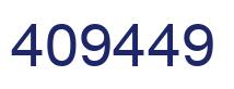 Number 409449 blue image