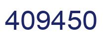 Number 409450 blue image