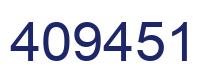Number 409451 blue image