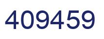 Number 409459 blue image
