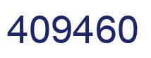 Number 409460 blue image