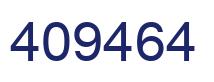 Number 409464 blue image