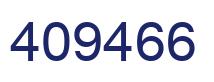 Number 409466 blue image