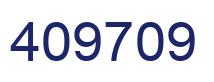 Number 409709 blue image