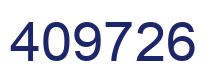 Number 409726 blue image