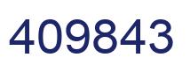 Number 409843 blue image