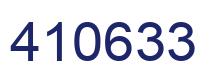 Number 410633 blue image