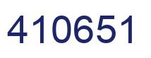 Number 410651 blue image