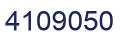 Number 4109050 blue image