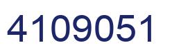 Number 4109051 blue image