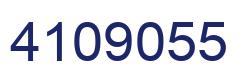 Number 4109055 blue image