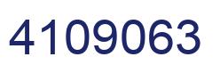 Number 4109063 blue image
