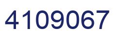 Number 4109067 blue image