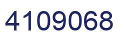 Number 4109068 blue image