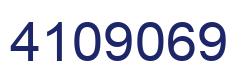 Number 4109069 blue image