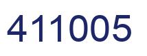 Number 411005 blue image